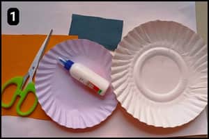 Step 1 - Things You'll Need For Paper Plate Swan Craft