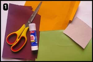 Step 1 - Things You'll Need For Paper Sunflower Craft