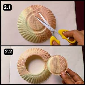 Step 2 - Shaping the Paper Plate