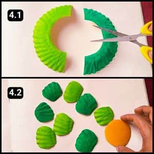 Step 4 - Cutting the Caterpillars Body Shapes