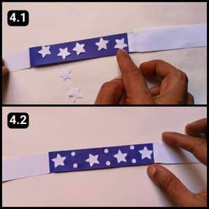 Step 4 - Stick the Star and Dots