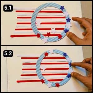 Step 5 - Align and Stick the Star Shapes