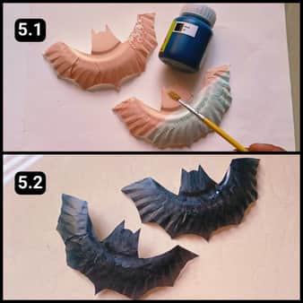 Step 5 - Paint the Bat Dark