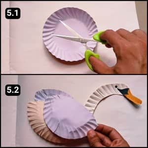Step 5 - Shaping the Second Paper Plate