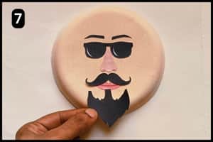 Step 7 - Assembling the Mustache and Beard