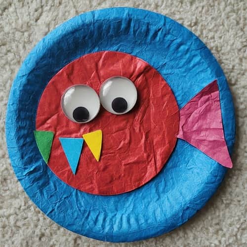 Wiggly Paper Plate Fish