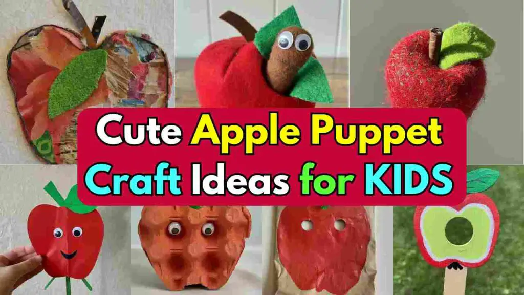 apple puppet crafts for kids