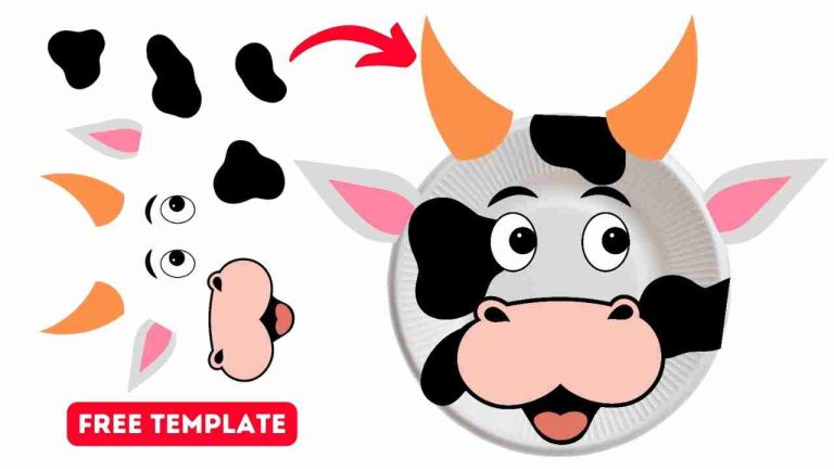 paper plate cow craft for KIDS