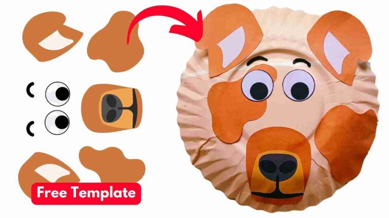 paper plate dog craft for KIDS