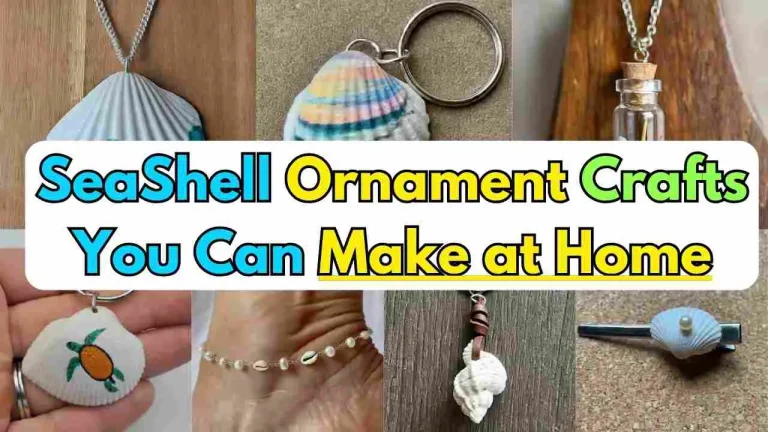 sea shell ornament crafts you can make at home