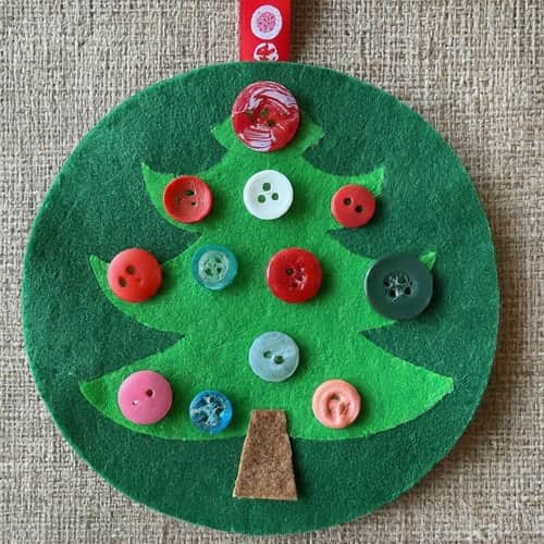 Button Tree Ornaments