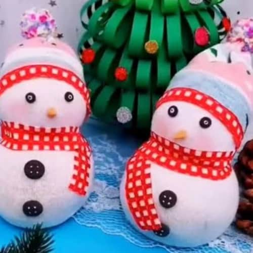 DIY Adorable Snowman craft for Christmas