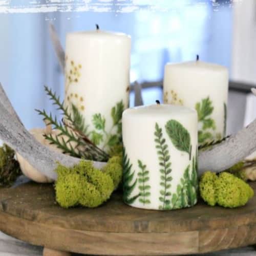 DIY Customized Candles for Christmas