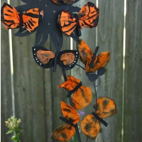 DIY Monarch Butterflies with Coffee Filter