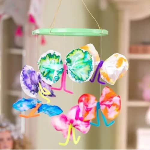 DIY Summer Butterfly Mobile