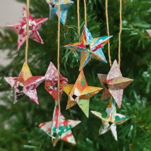 Japanese Origami Star Ornaments