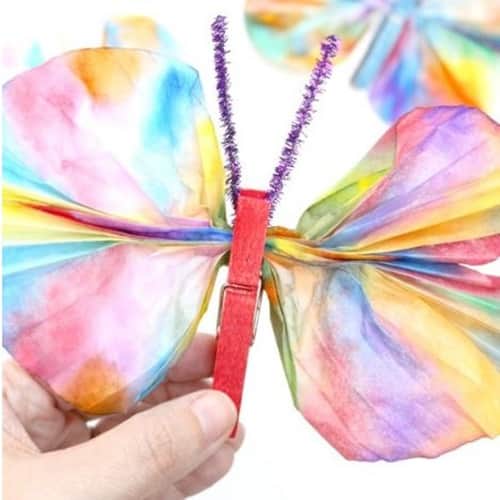 Kids Worthy Coffee Filter Butterfly Craft