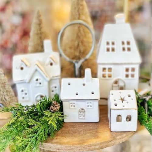 Light Up Houses as Christmas Decor