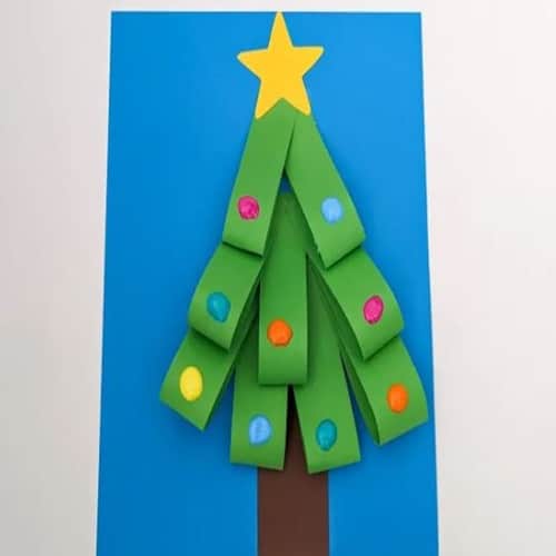 Paper Loop Christmas Craft for Kids