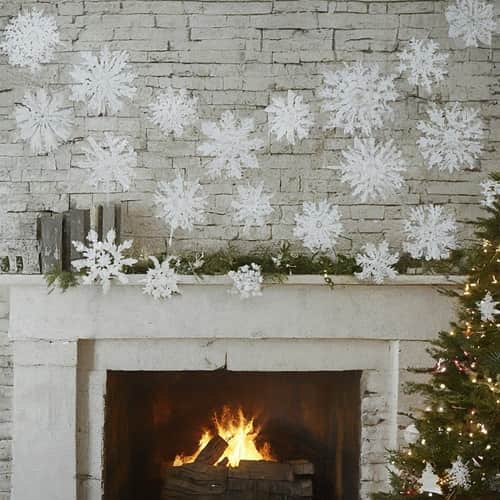 Paper Snowflake Garland