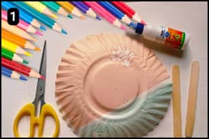 Step 1 - Things You'll Need For Paper Plate Butterfly Craft