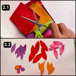 Step 2 - Cutting Flower Shapes