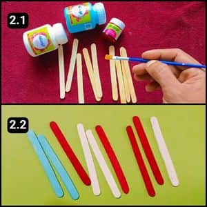 Step 2 - Painting the Sticks