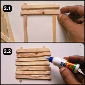 Step 2 - Preparing The Popsicle Sticks Frame