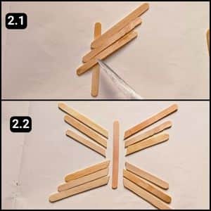 Step 2 - Shaping the Popsicle Sticks