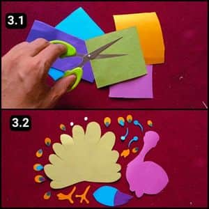 Step 3 - Cutting The Peacock Shapes