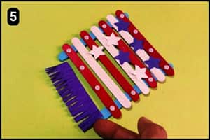 Step 5 - Applying The Final Touch Up To Our Memorial Day Craft