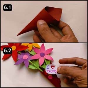 Step 6 - Assembling the Paper Bouquet