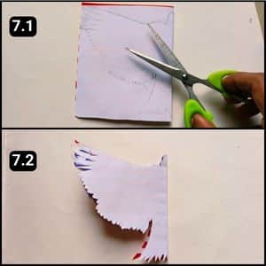 Step 7 - Cutting Through The Eagle Outlines