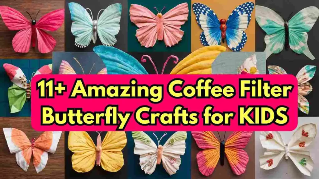 coffee filter butterfly crafts for kids