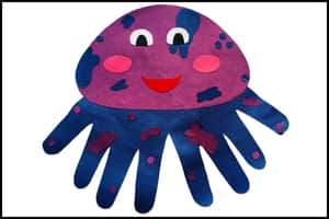 Handprint Octopus Craft for Kids (Completed project)