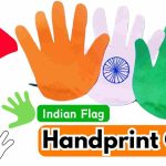 Handprint craft for KIDS - Indian Flag