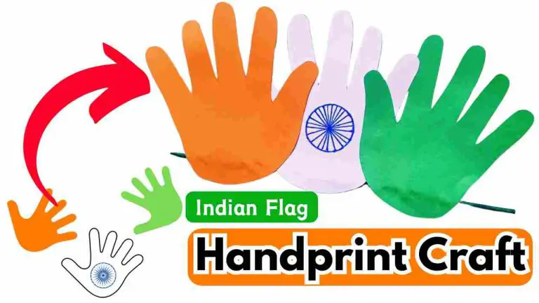 Handprint craft for KIDS - Indian Flag