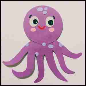 Paper Octopus Craft For KIDS (Completed project)