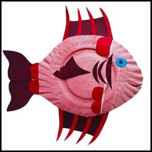 Paper Plate Fish Craft for Kids (completed Project)