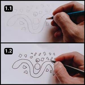 Step 1 - The Making of Paper Snake Template