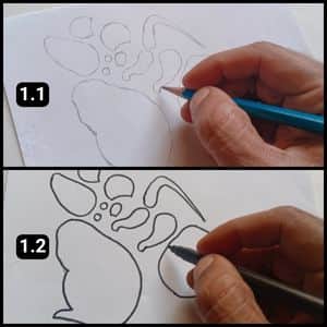 Step 1 - The Making of the Paper Rat Template