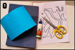 Step 1 - Things You'll Need For Paper Shark Craft