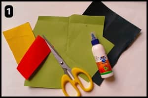 Step 1 - Things You'll Need for Happy Paper Frog Craft