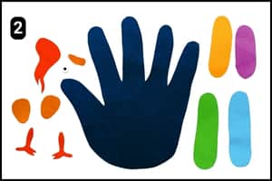 Step 2 - Handprint Turkey Template