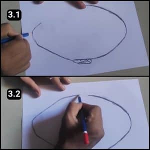 Step 3 - Completing the Facial outlines