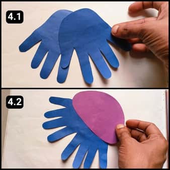 Step 4 - Assembling The Handprint Octopus