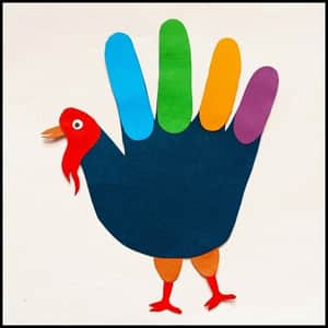 Turkey Handprint Craft (Completed Project)