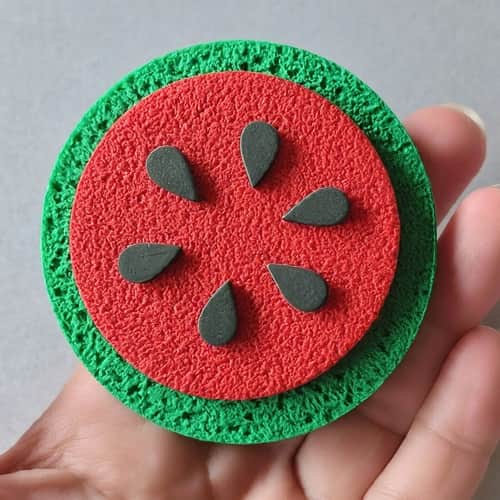 Watermelon fridge magnets