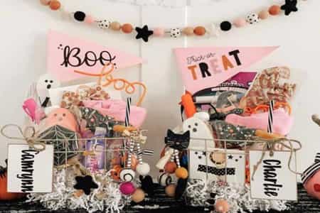 Spooky Boo Basket With Creative fillers