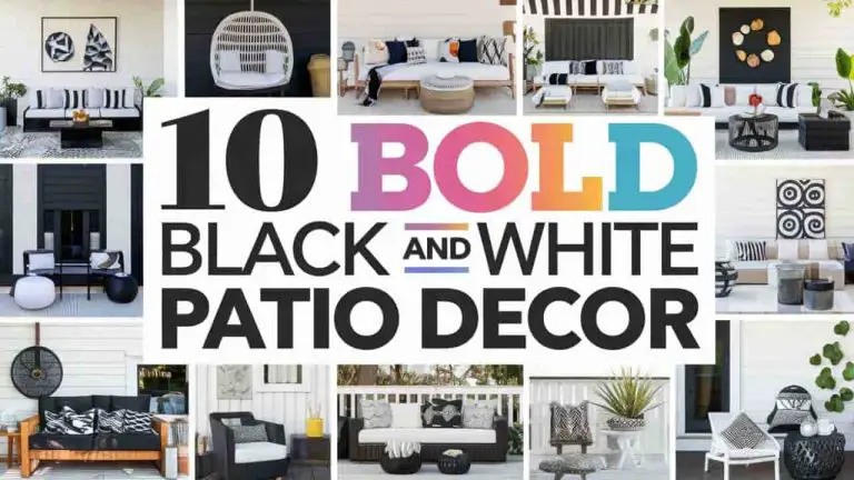 black and white decor